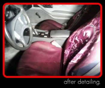 Interior  detailed by Fifty Dollar Detail, Ridgefield, WA.